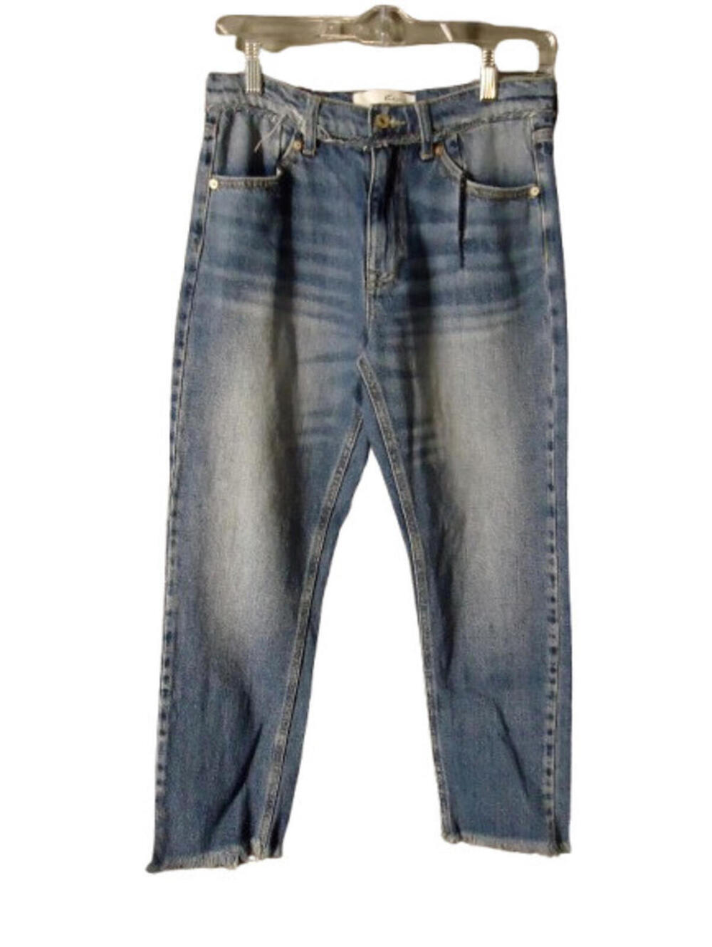 KanCan Angelina High Rise Slim Straight Leg Jeans Size 3/25 Medium Wash MSRP $82